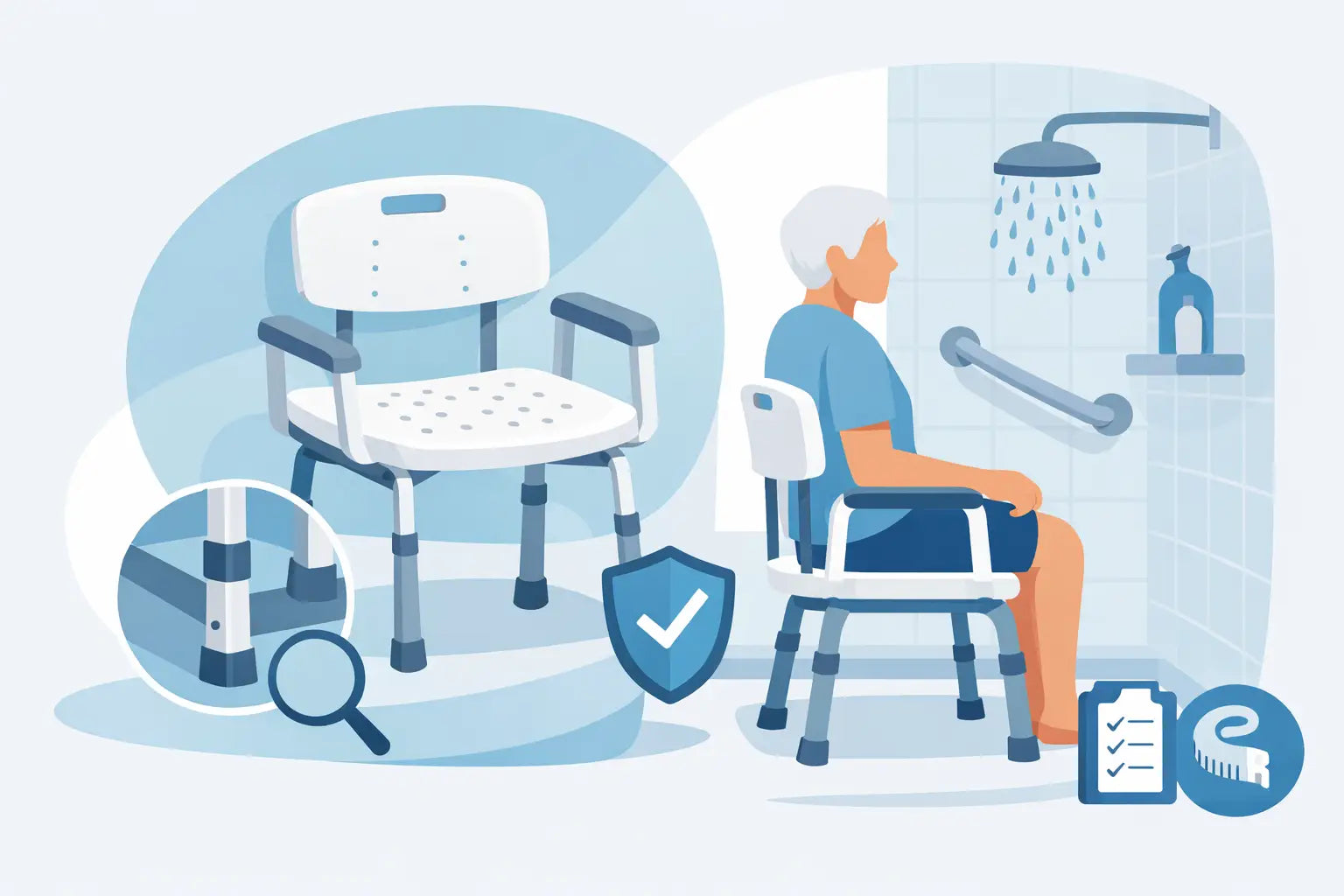 How to Choose a Shower Chair That Fits Safely